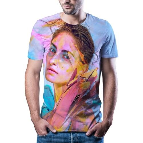 New Trends in 2021 Summer Fashion 3D Printed T-shirt Mens Casual O-neck Mens T-shirt Street Harajuku Childrens Top