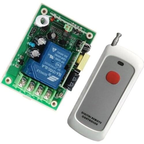 New Arrival AC 85V 110V 220V 30A Relay 1CH Wireless RF Remote Control Switch Transmitter+ Receiver