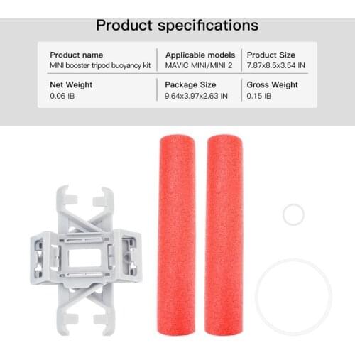 Landing Gear Buoyancy Rod Floating Set Foldable Heightening Bracket Extender Foot Protector for Mavic Mini 1 2 Drone Accessories