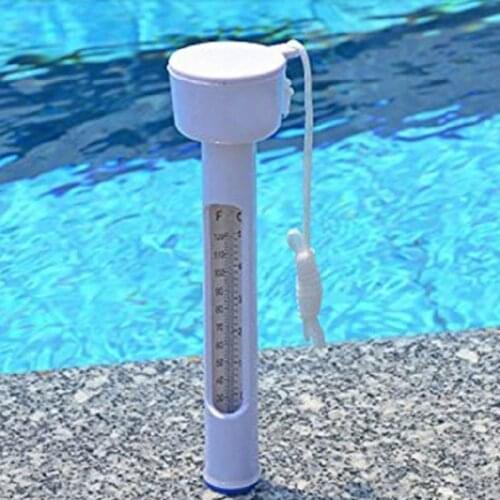 Durable Outdoor Swimming Pool Water Thermometer Dedicated Pool Temperature Tester Pond Floating Water Analysis Instruments