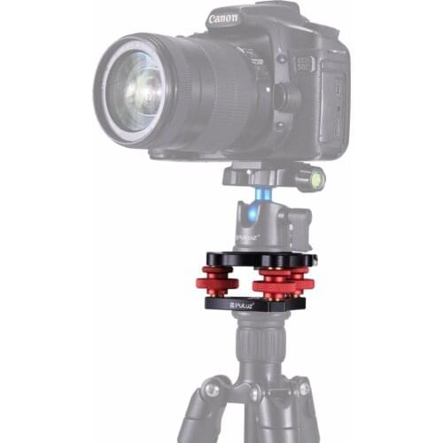 PULUZ Aluminum Alloy Adjustment Dials Leveling Base Ball Head for DSLR Camera Tripod
