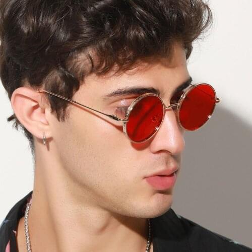 Brand design round frame sun glasses men vintage metal sunglasses women new 2020 retro Prince punk glasses male lunettes