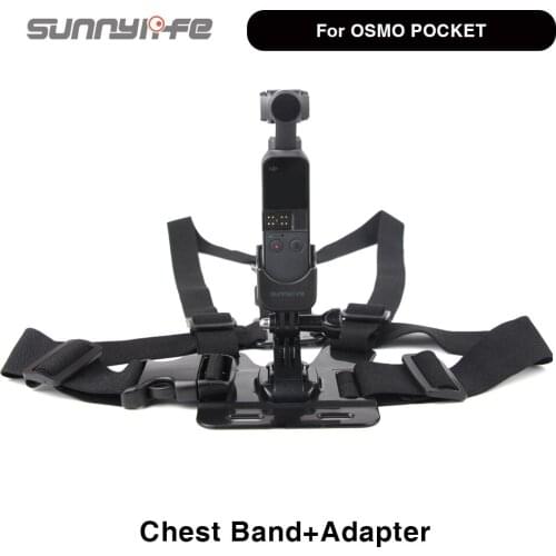 Sunnylife Chest Band+Adapter For OSMO POCKET/GOPRP With Good Elasticity Adjustable Size Anti-Skid Action Camera Accessories