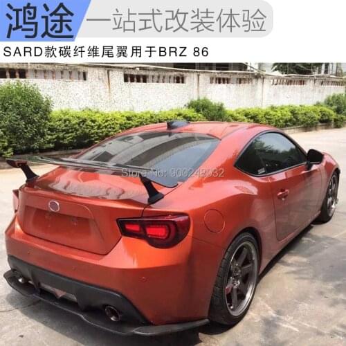 For Toyota GT86 Subaru BRZ 2012-2017 Carbon Spoiler Wing Trunk Lip Boot Cover Car Styling