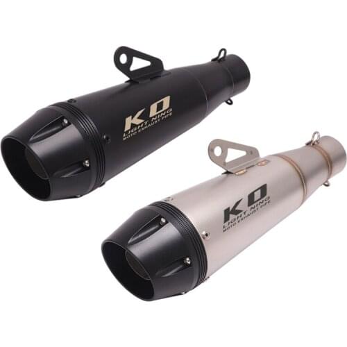 Universal 38-51mm Exhaust Pipe Motorcycle Stainless Steel Mufflers Removable DB Killer Escape 350mm Silencers Dirt Bike ATV