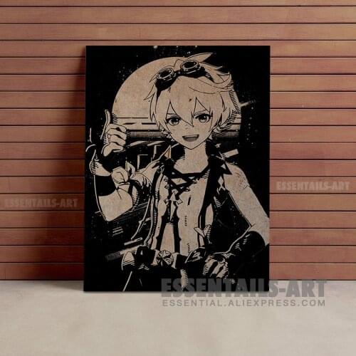 Genshin Impact Vintage Bennet Canvas Wall Art Painting Decor Bedroom Study studio print Living kid Room Home Decoration Prints