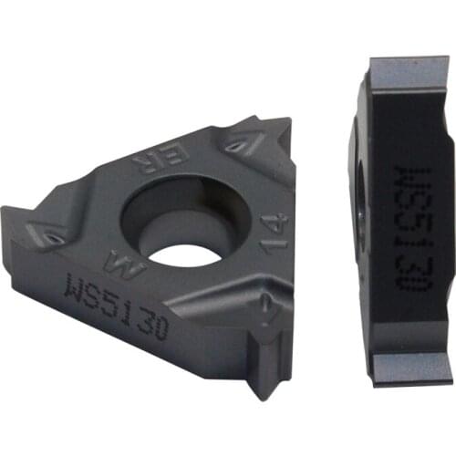 WS5125 16ER 14W 10PCS Extemal Tungsten Carbide Threading Lathe Inserts 16ER 14W CNC Carbide Insert Lathe Cutter Tool