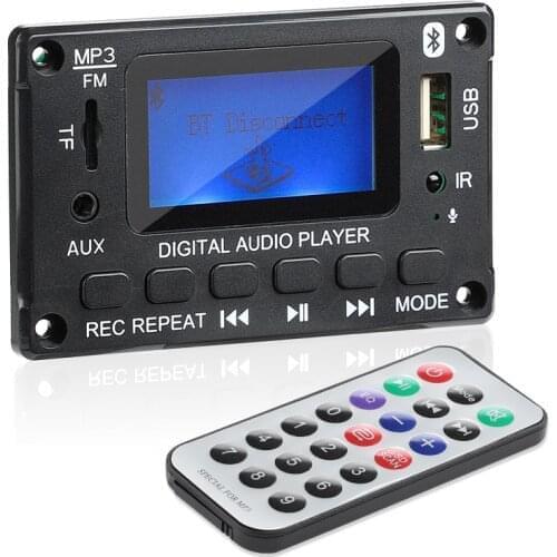 AIYIMA LCD MP3 Decoder Audio WMA WAV FLAC APE Lossless Decoding With Lyrics Display Recording Lyrics Display Bluetooth Module