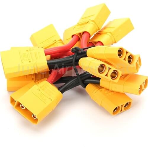 2PCS Amass XT90 Female Series/ Parallel Battery Adapter 12AWG Silicone line For RC Camera Drone Accessories