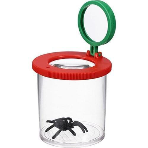 4X Two Lens Insect Viewer Locket Box Magnifier B Double Lens Magnifier:a Smaller One 32mm And A Larger 45mm One