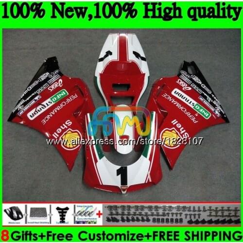 748 853 For DUCATI 916 996 94 95 96 97 98 99 02 71BS.40 998 S R Red white new 1994 1995 1996 1997 1998 1999 00 2001 2002 Fairing