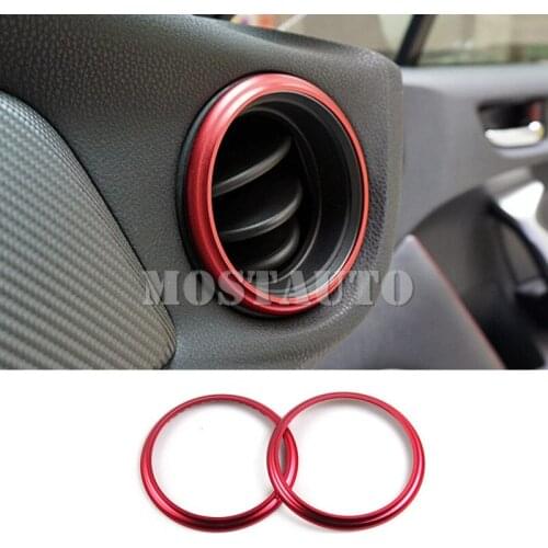 For Toyota 86 GT86 Scion FR-S Red Dashboard Air Vent Outlet Cover 2012-2018 2pcs Car Accessories Interior Car Decor Car Trim