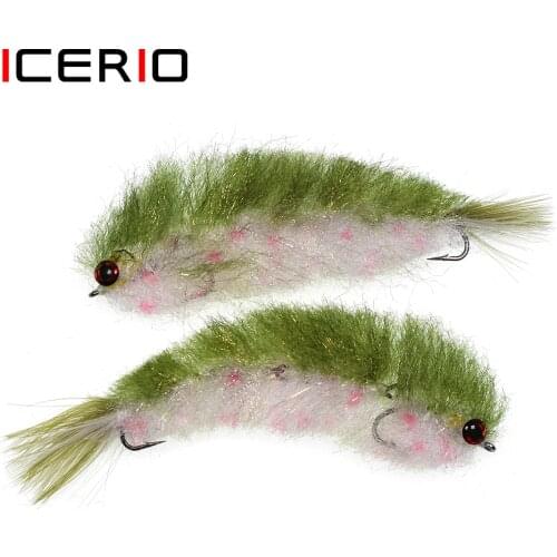 ICERIO Finesse Changer Articulated Fish Spine Fly Trout Streamer Fishing Fly Lures
