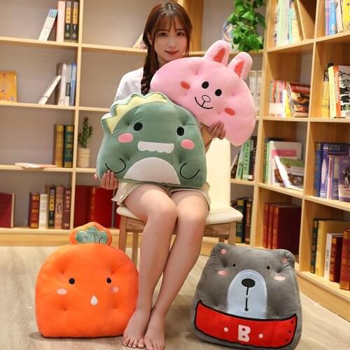 Ins dinosaur rabbit cushion sofa office cushion high quality carrot bear student thickening winter gift for kids and friends