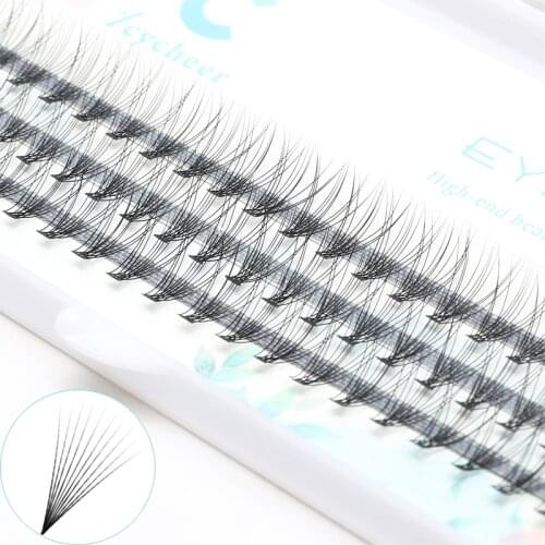 ICYCHEER ICYCHEER 6/8/10/12/14mm 60 pieces 0.07 thickness hair C curl eyelash extension false strip eyelashes individual lashes