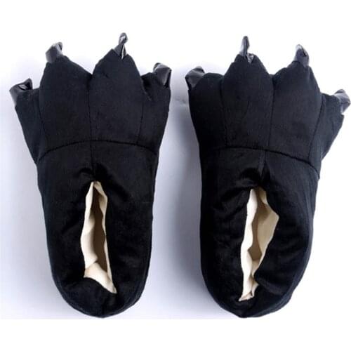 Androktones 2018 Cosplay Claw Shoes Soft indoor Slippers Women Men Children Shoes Paw Animal Christmas Monster Dinosaur Claw