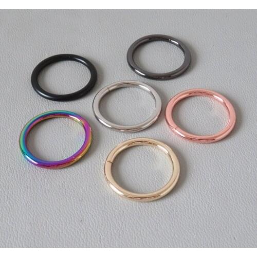 100Pcs/Pack Wholesale Heavy Metal Hardware O Ring Buckle For Bag Dog Harness Accessories Belt Loop Garment Sewing Clasp Factory