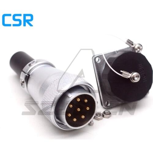 WEIPU WS28 series Waterproof Connector 8pin Industrial power Male plug and Female socket IP67