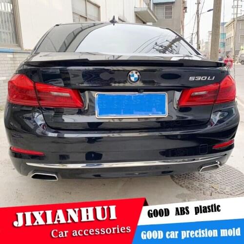 For F10 F18 Spoiler 2012-2016 BMW 5 series 520i 320li 525li 528i Spoiler M ABS plastic Material Car Rear Wing Color Rear Spoiler