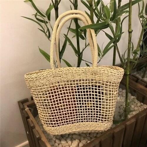 Hot Fashion Womens Summer Straw Large Tote Bag Crossbody Beach Shoulder Bag Handbag Storage Baskets