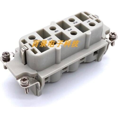 Heavy Duty Connector HSB-006-F 6-pin Female Core 6-pin Rectangular Aviation Plug