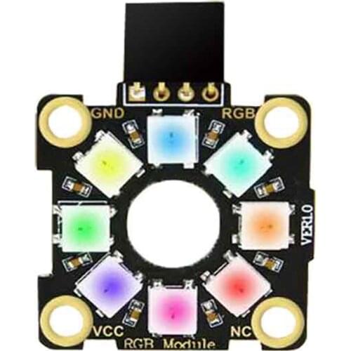 Universal RGB Module 8-Bit Color LED Halo Electronic Building Block 3.3V/5V Light Ring for Microbit Raspberry Pi Pico
