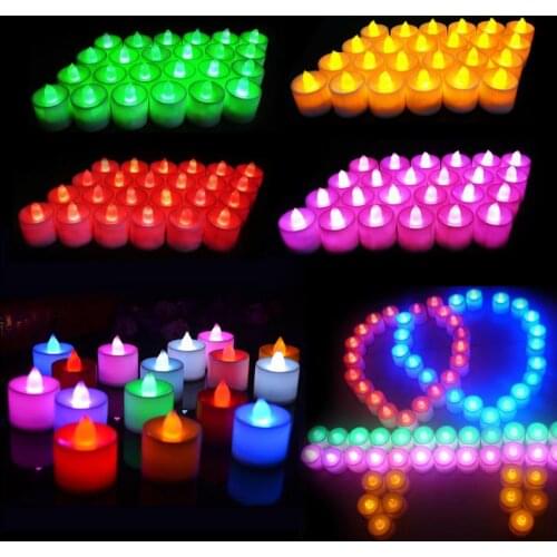 1/2/4pcs Pack New Year Candles LED Light Battery Powered Reusable Night Lamp For Wedding Birthday Party Anniversary Decor