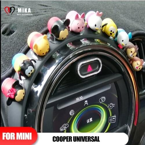 10 PCS Car Interior Adornment Cartoon Animal Lovely Bear Pig Dog Models Doll Dashboard Ornament Toys Decoration Auto Accessories