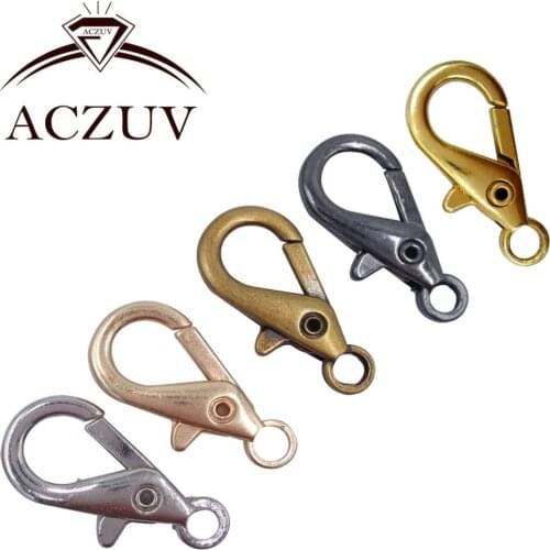 100PCS 28mm Claw Swivel Lobster Clasps Snap Hooks for Keychains Necklaces Purse Chains Jewelry Making Bag Clothing Accessories