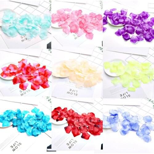 31 Colors Artificial Rose Petals Wedding Babyshower 500g Non-woven Fabric Petals Confetti Table Scatter Party Flora Petal Bridal