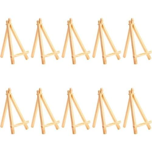 40 Mini DIY Wooden Frame Artist Wooden Easel Wedding Table Card Stand Display Stand Party Decoration 15X8cm Easel