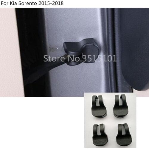 Car Anti Rust Water Proof Door Lock Key Key Plastic Buckle Limit Device Trim 4pcs For Kia Sorento 2015 2016 2017