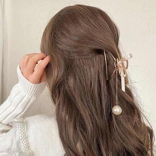 Butterfly Love Pendant Tassel Three-dimensional Metal Personality Hollow Headdress Hair Clip Female Hair Catch Shark Clips