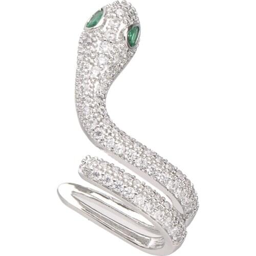 Bettyue New Arrival Vivid Snake Shape With AAA Tiny Zirconia Earring For Women Modern Jewelry Party Fashion Decoration