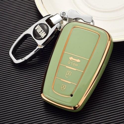 Electroplate Tpu Car Key Cover for Toyota Corolla Rav4 Camry 70 Prado RAV 150 Key Case Holder Accessories Shell 2019 2020 2021