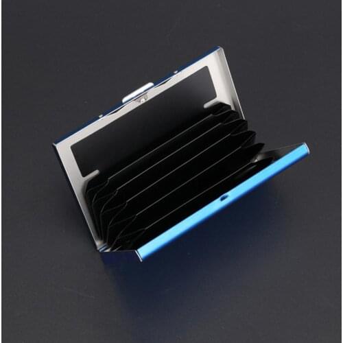 Steel Bank Credit Card Holder For Men Anti Protect ID Metal Cardholder Wallet Case Travel Men R9G4