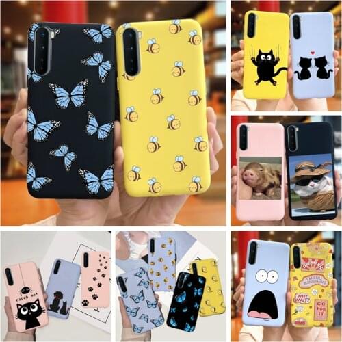 For Oneplus NORD Case 1+Nord AC2001 AC2003 Cover Case Cute Bee Cat Soft Silicone Coque For OnePlus 8 Nord 5G One Plus Z Funda