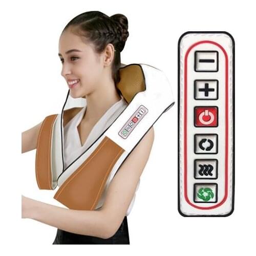 Home Car Electrical Body Massager Relaxation Massage U Shape Neck Back Shoulder Shiatsu Infrared 3D Kneading Massager