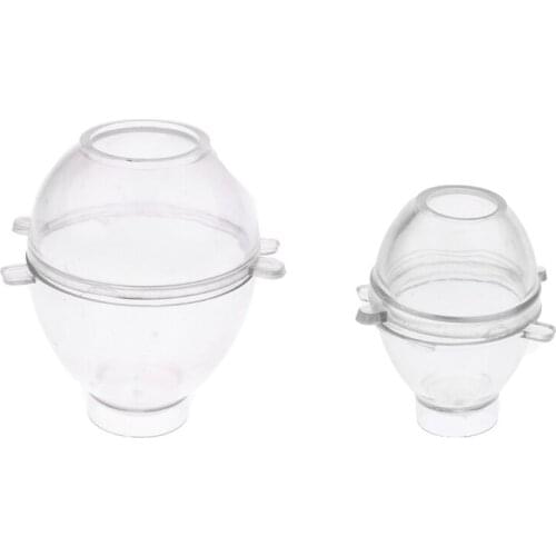 2 Pieces Egg Shaped Plastic Clear Candle Mould Candle Making Model DIY Candle Making Supplies