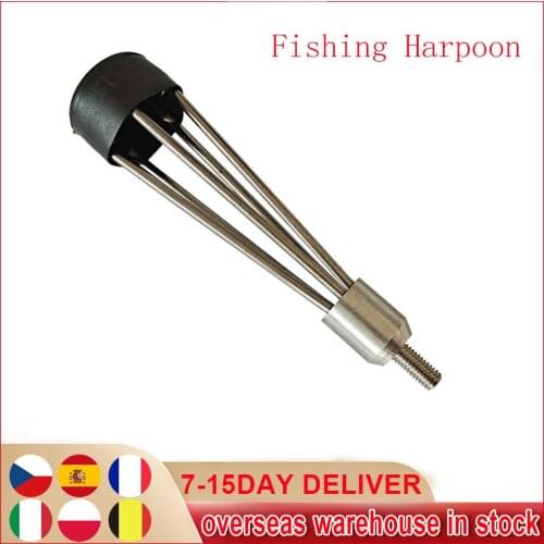 Fishing Spear 5 Prong Harpoon Spearhead Fork Harpoon Tip With Barbs Diving Spear Head Sharp Barbed Hook Fishing Tools