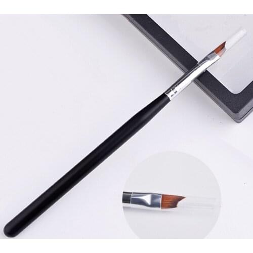 The Black Handle Professional Liner Painting Gradient Drawing Nail Brushes For Nails Blending Stripling Manicuring Tools#G-B025