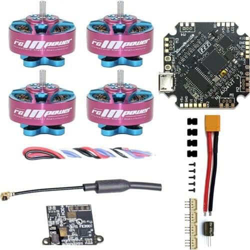 JMT NameLessRC AIO412T F4 AIO F411 Flight Controller+12A ESC with 5000KV Motor FE200T 5.8G VTX for DIY FPV Racing Drone