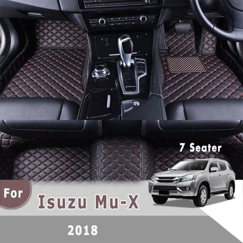 RHD Carpets Car Floor Mats For Isuzu Mu-X 2018 (7 Seats) Decoration Custom Auto Foot Pads Automobile covers Styling Accessories