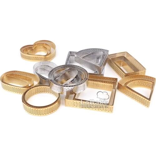 Mini Round Square Fan Oval Heart Rectangle shape Stainless Steel Mousse Cake Mold Tiramisu Molds Fondant Bread Dought Cutter DIY