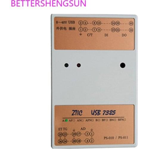 New USB7325 series data acquisition card 16 channels, sampling rate 250K, resolution 16 bits