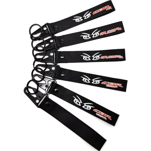 New Arrival Embroidery Key Holder Chain Collection Keychain for Honda CBR CBR1000RR CBR600RR CBR650F Motorcycle Badge Keyring