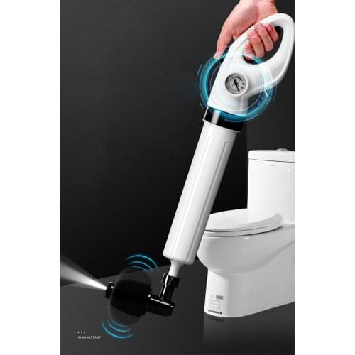 High Pressure Toilet Plunger Air Drain Blaster Pump Cleaner Plunger for Toilets Bathroom Shower Kitchen Clogged Pipe Bathtub