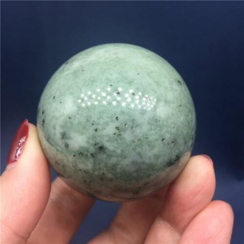 Natural Jade Stone green Ball home decoration gift 45-50mm