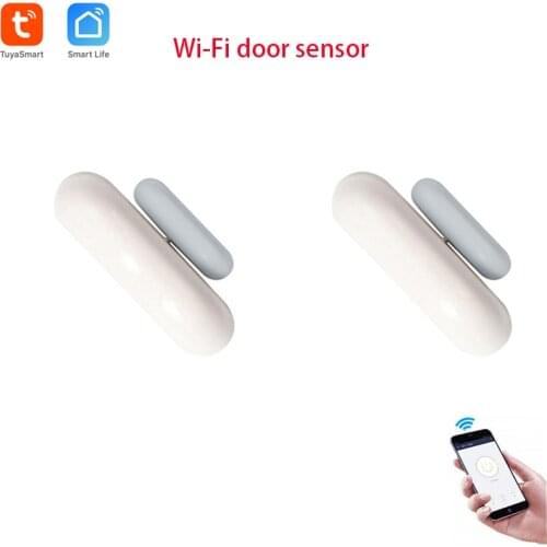 Tuya smart Wifi Door Window Sensor App Notification Alerts No Hub Required Tuya Smart Home security System Phone Alarm