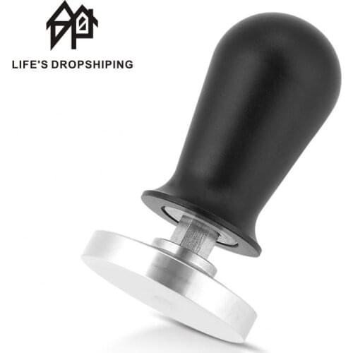 54mm / 58mm 304 Stainless Steel Coffee Tamper Flat Base Espresso Beans Press Tool calibrated tamper Coffee Accessories